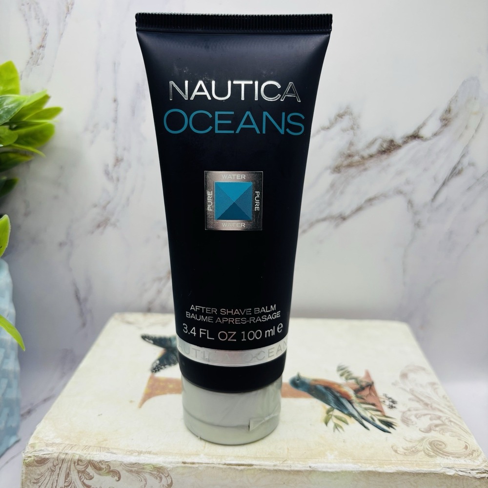 NAUTICA OCEANS PURE WATER  AFTERSHAVE BALM 3.4 FL OZ 10 ml DISCONTINUED RARE NEW